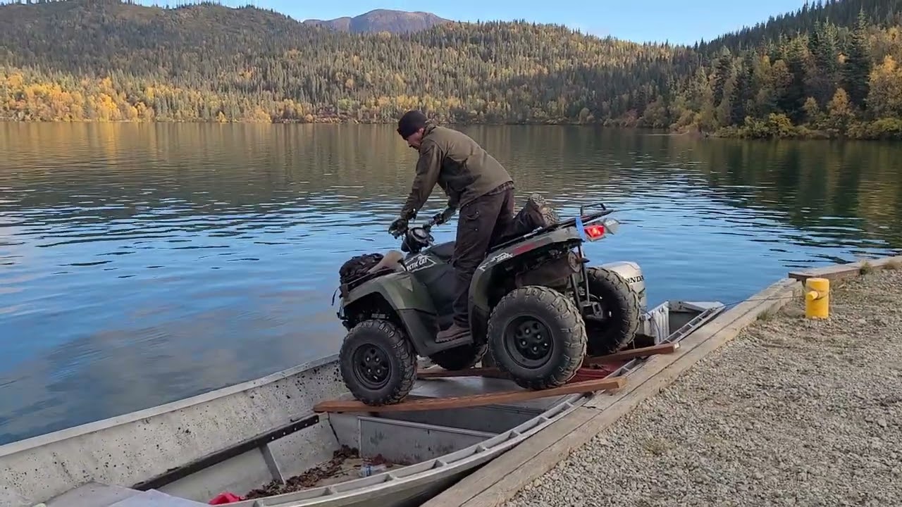 how to put an atv in a boat