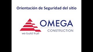 Orientacion de Seguridad del sitio (Safety Orientation Spanish)