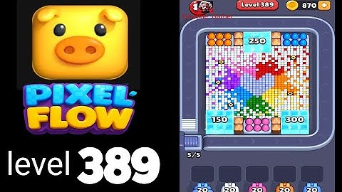 Pixelflow level 389 very hard level Guide Walkthrough Solution