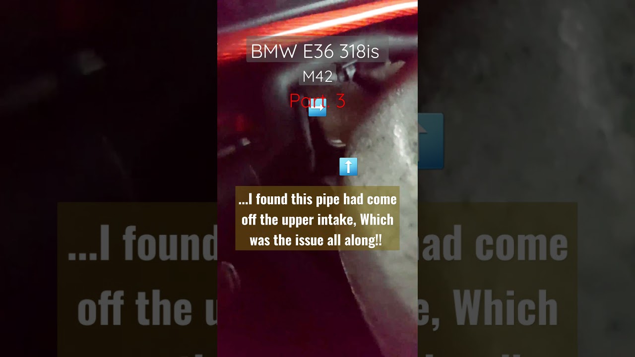 BMW E36 318is Idle problem Part. 3