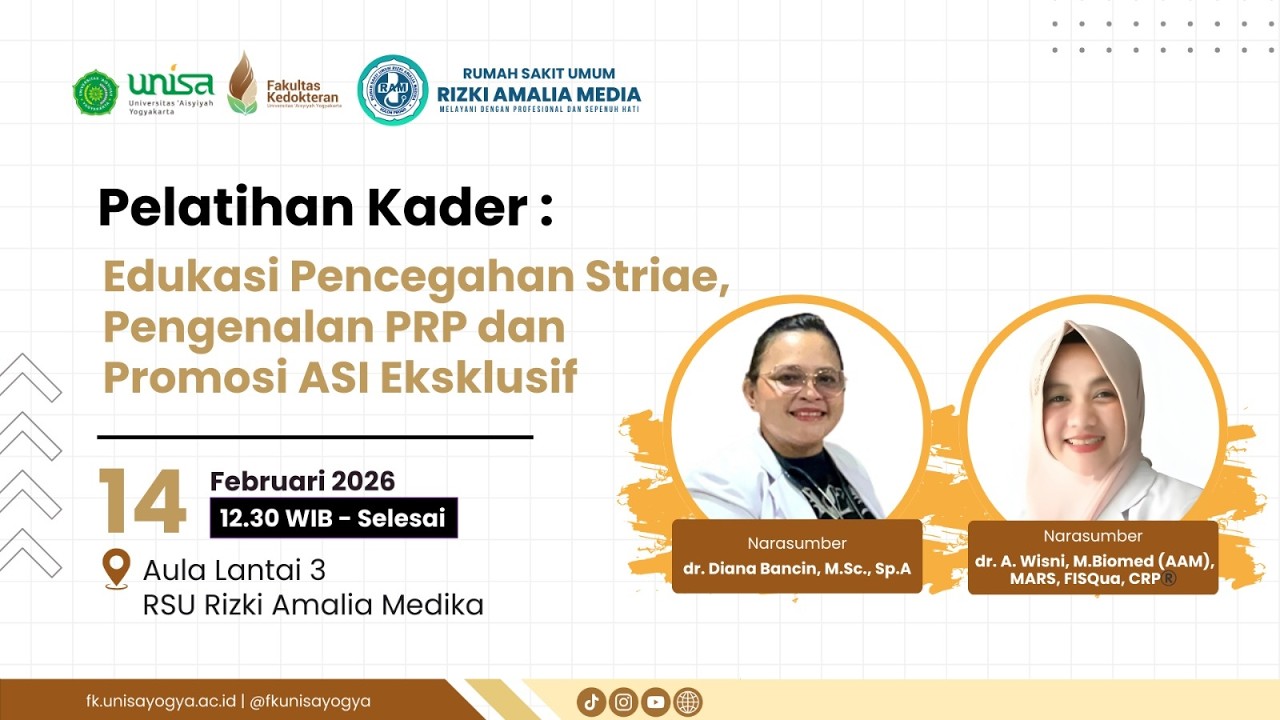 Edukasi Pencegahan Striae, Pengenalan PRP dan Promosi ASI Eksklusif -   dr. Diana & dr. A. Wisni,