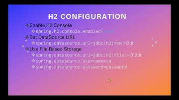 Configure JdbcTemplate with h2 database - Part 2 | Jdbc Template | Spring Boot
