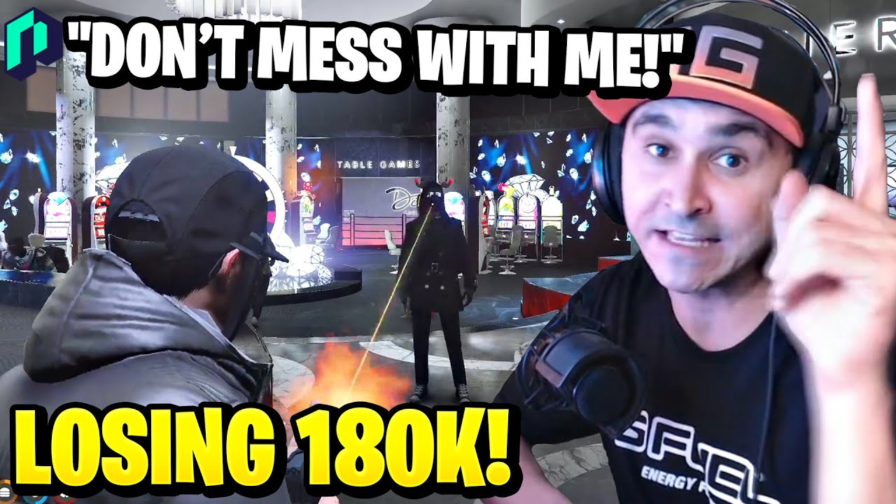 Summit1g BLASTS Casino Worker after BIG FIGHT & Losing 180k! | GTA 5 NoPixel RP