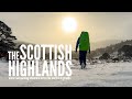 Winter backpacking adventure across the scottish highlands