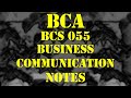 IGNOU BCA BCS 055 NOTES
