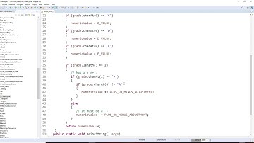 Java , ch5, read a letter grade, display a number grade, with + ,-  adjustment of 0.3 point