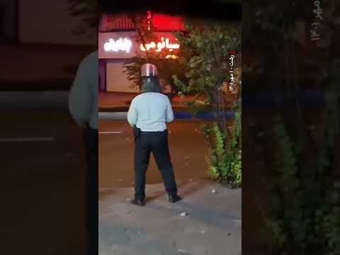 رشت شامگاه اول مهر ۱۴٠۱ تیراندازی نیروهای حکومتی به مردم به امید آزادی ایران 