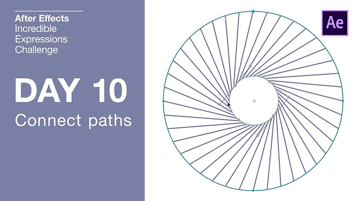 Day 10 - Connected Paths  | After Effects Incredible Expressions Challenge