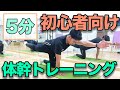 【初心者向け体幹トレーニング】簡単!5分