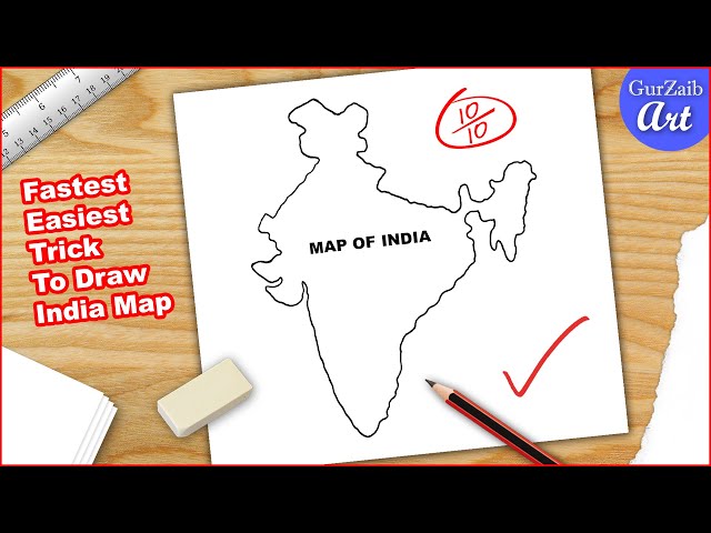 India Map Drawing : Tips for Drawing - CareerGuide