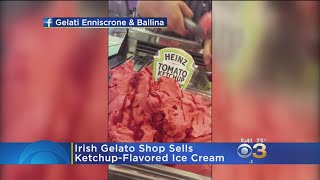 Gelato Shop Creates Ketchup-Flavored Ice Cream In Honor Of Ed Sheeran