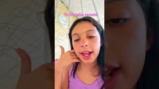 To Natalie renold
