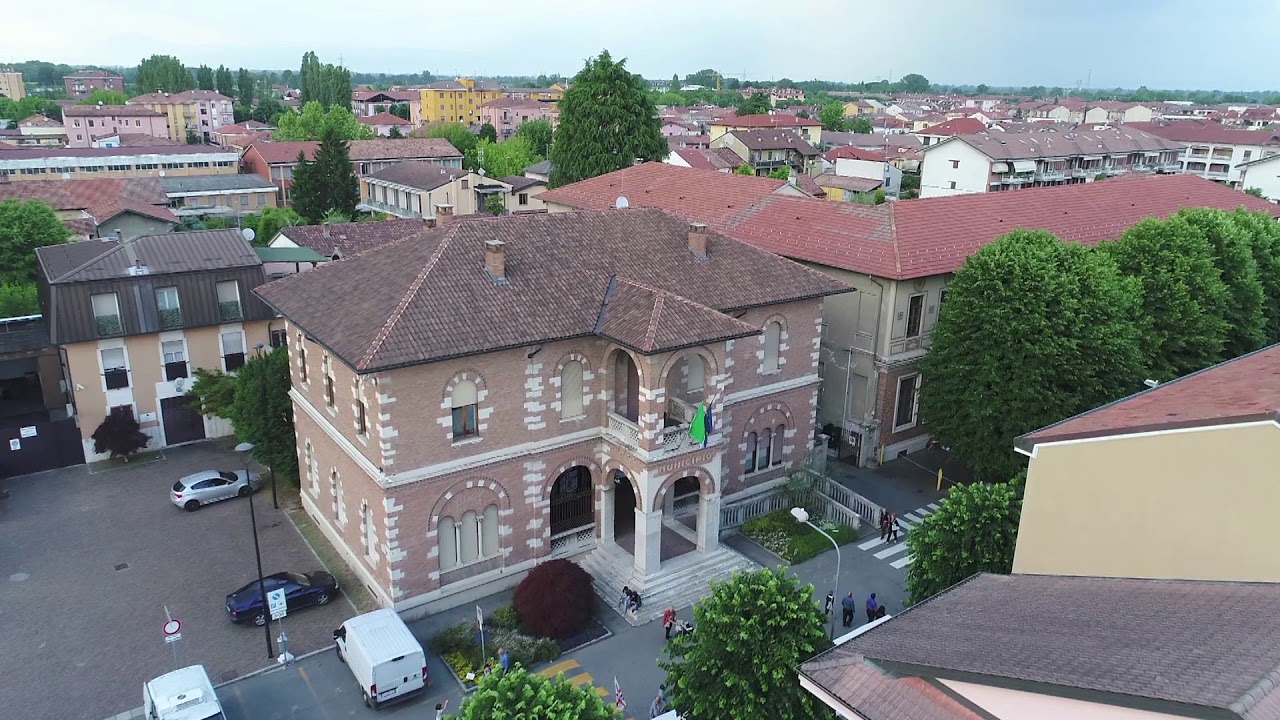 PAULLO , citta' del Carnaroli veduta aerea