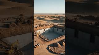 I Built a Luxury Underground Desert Bunker (Hidden Man Cave &amp; Survival Shelter) #desert #survival