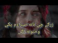 Pashto New Ghazal Janana Ta Che Heraom Pki Wahtona Lage پشتو غزل 
