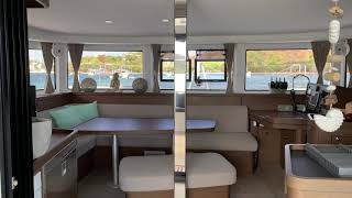 Lagoon 42 - TIME44 Boat Tour inside salon and outside
