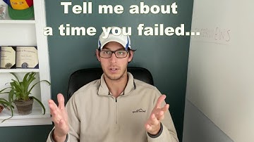 Interview Question: Tell me about a time you failed (Video Series: How to answer interview questions