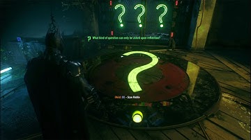 Batman Arkham Knight What kind of question can only be asked upon reflection?