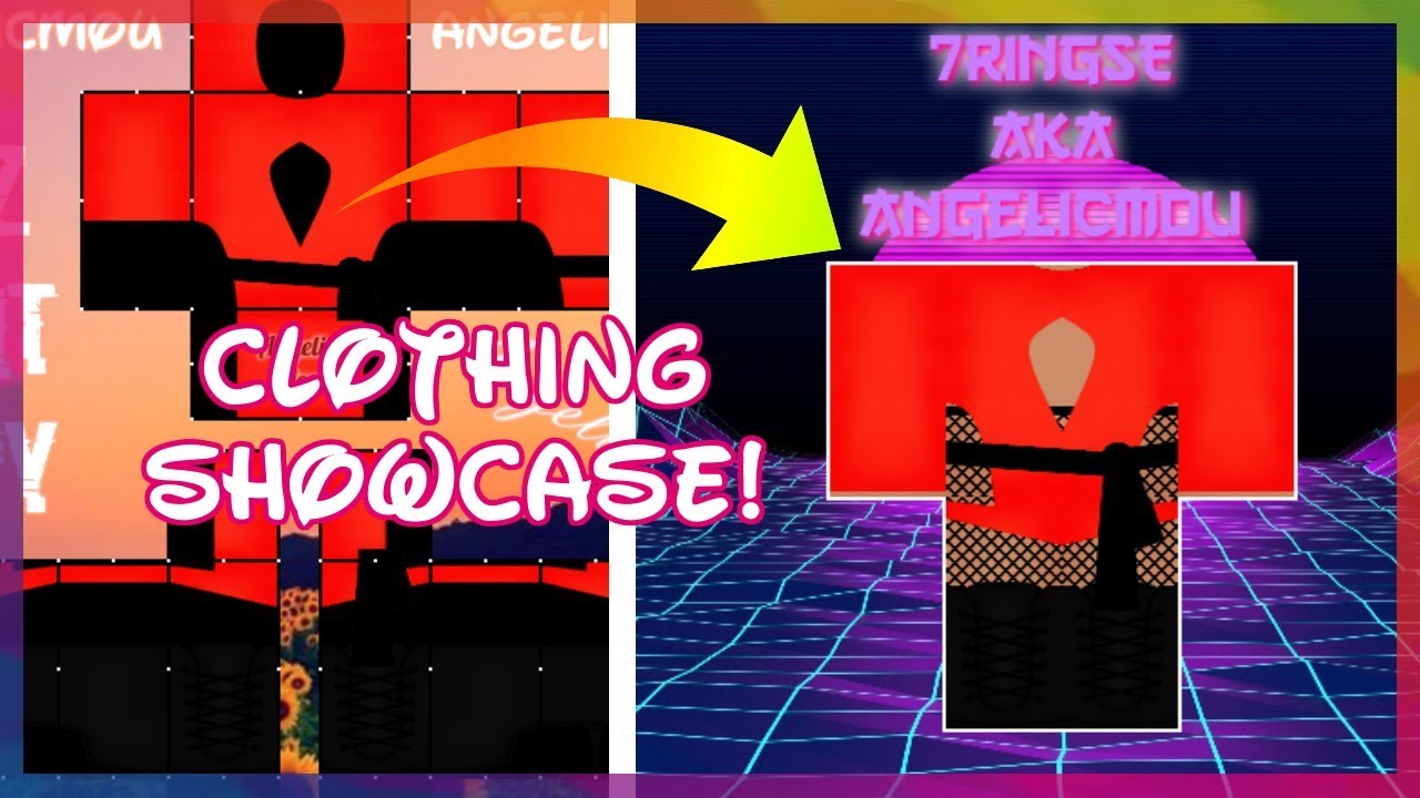 How To Put Clothing Into A Showcase Template Youtube - roblox template dress