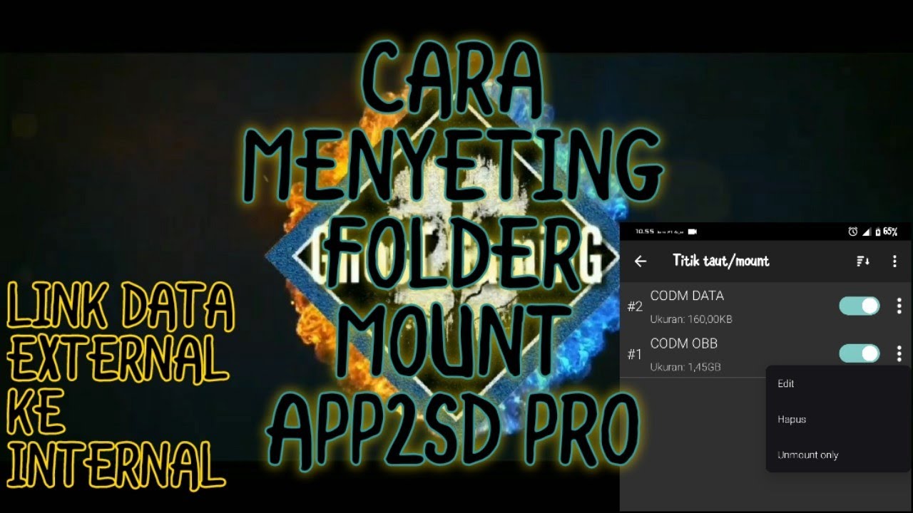CARA MENYETING APP2SD PRO AGAR BISA MEMBUAT LINK DATA EXTERNAL SEBAGAI INTERNAL!!!