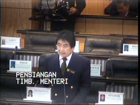 Dr Tan Seng Giaw question regarding forestary resources