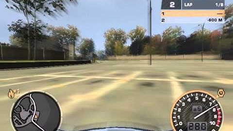 NFSMW Circle Rose Lotus Elise + N2O 1st Lap 1:06.50 (No Timebug)