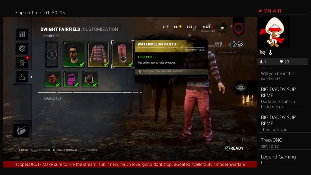 Dead by daylight stream part 1 - YouTube