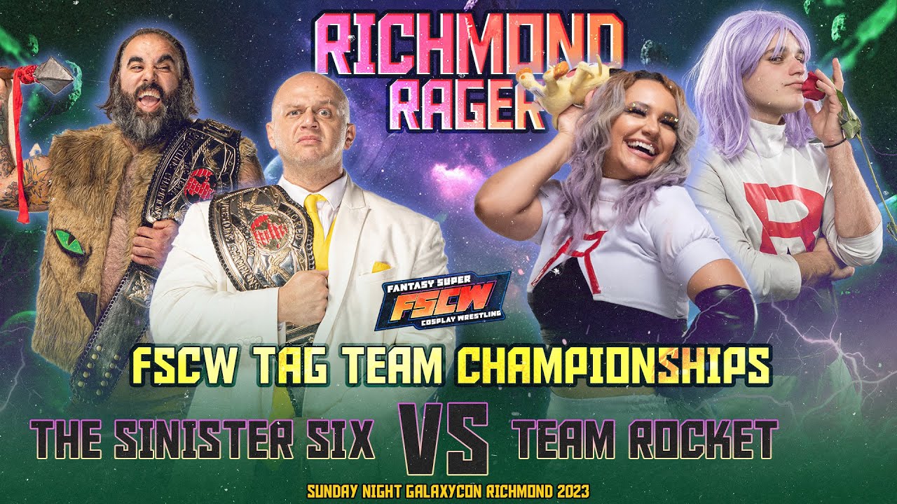 [FSCW WRESTLING] The Sinister Six VS Team Rocket COSPLAY WRESTLING