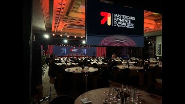 Curved LED Wall Screen for Mastercard Payment Summit 2022 | Curved LED Wall Rental | LED Screens
