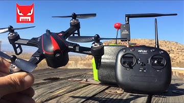 BOOSTED!!!  MJX Bugs3 mini transmitter antenna mod and flight