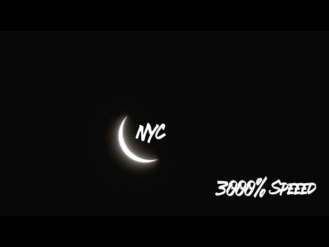 Sped Up 3000% !! 2024 Eclipse (4K HDR, Filmed on NYC Rooftop)