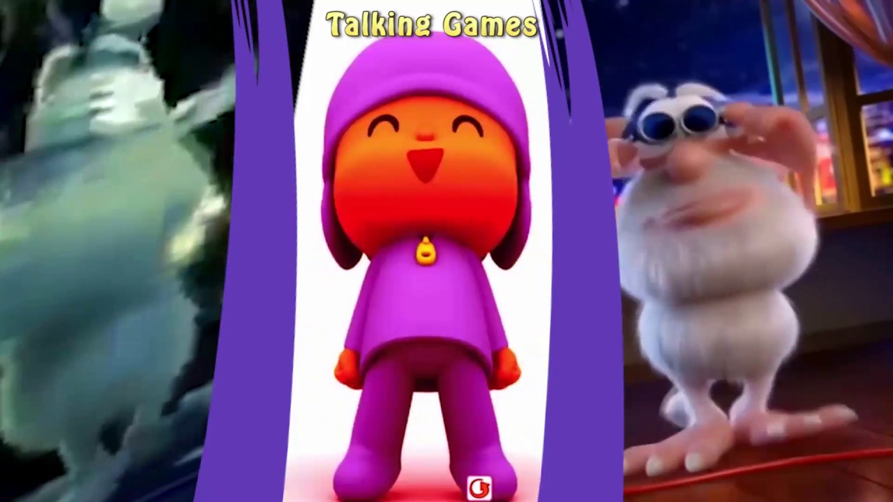 games people play Talking Pocoyo and colors Booba Reaction Compilation Funny Videos С ГОВОРЯЩИМ ПОКОЙО AS7