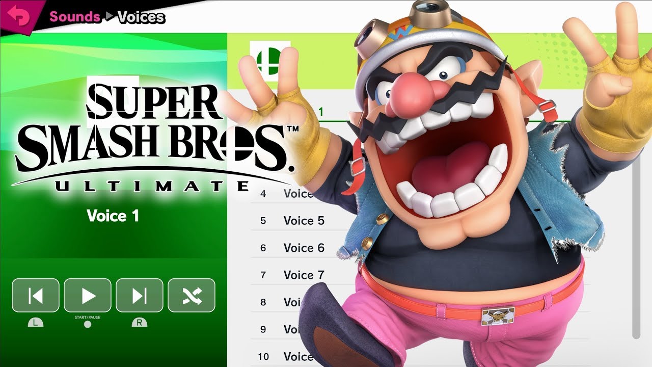 Wario Voices - Super Smash Bros Ultimate