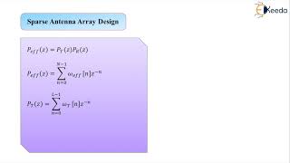 Sparse Antenna Array Design - Applications of Signal Processing - Advanced Digital Signal Processing