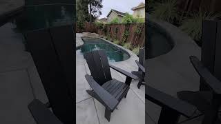 Beautiful Backyard Custom Pool and BBQ #pool #pentair #concrete #firepits #backyard #pooldeck #diy