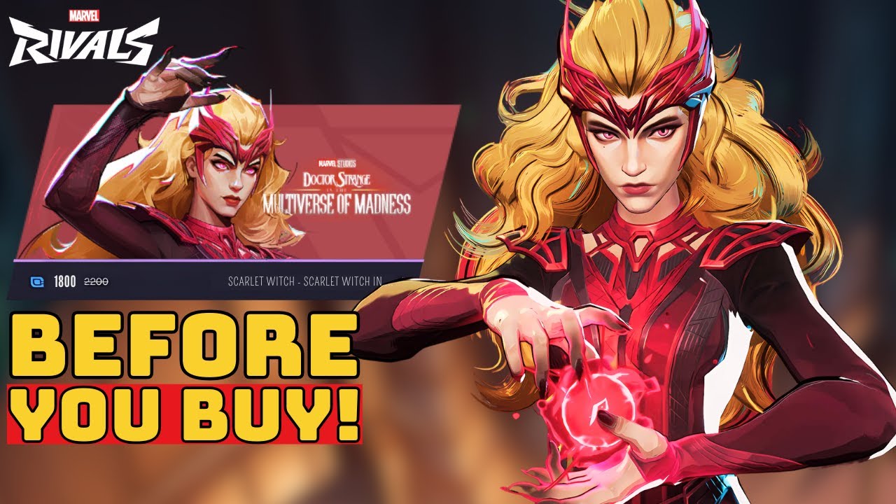 SCARLET WITCH MULTIVERSE OF MADNESS SKIN SHOWCASE | Before You Buy - Marvel Rivals