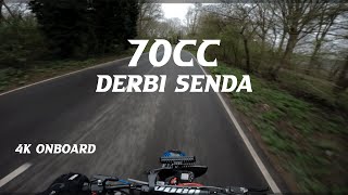 Ride to School on my 70cc Derbi Senda | Acceleration, Top speed | 4K Onboard Cam
