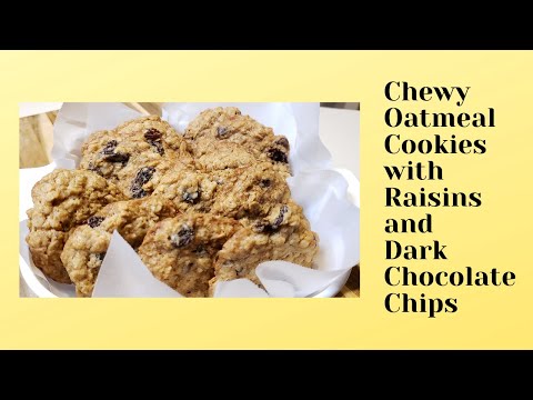 Video: Oatmeal Cookies With Raisins And Chocolate