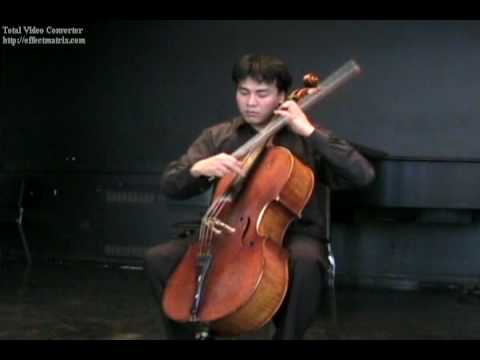 Crumb cello solo sonata 2nd Movement play by Luo Di