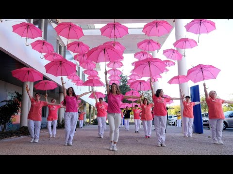 Octobre rose 2021 : les soignants mobilisés autour d'un flashmob !