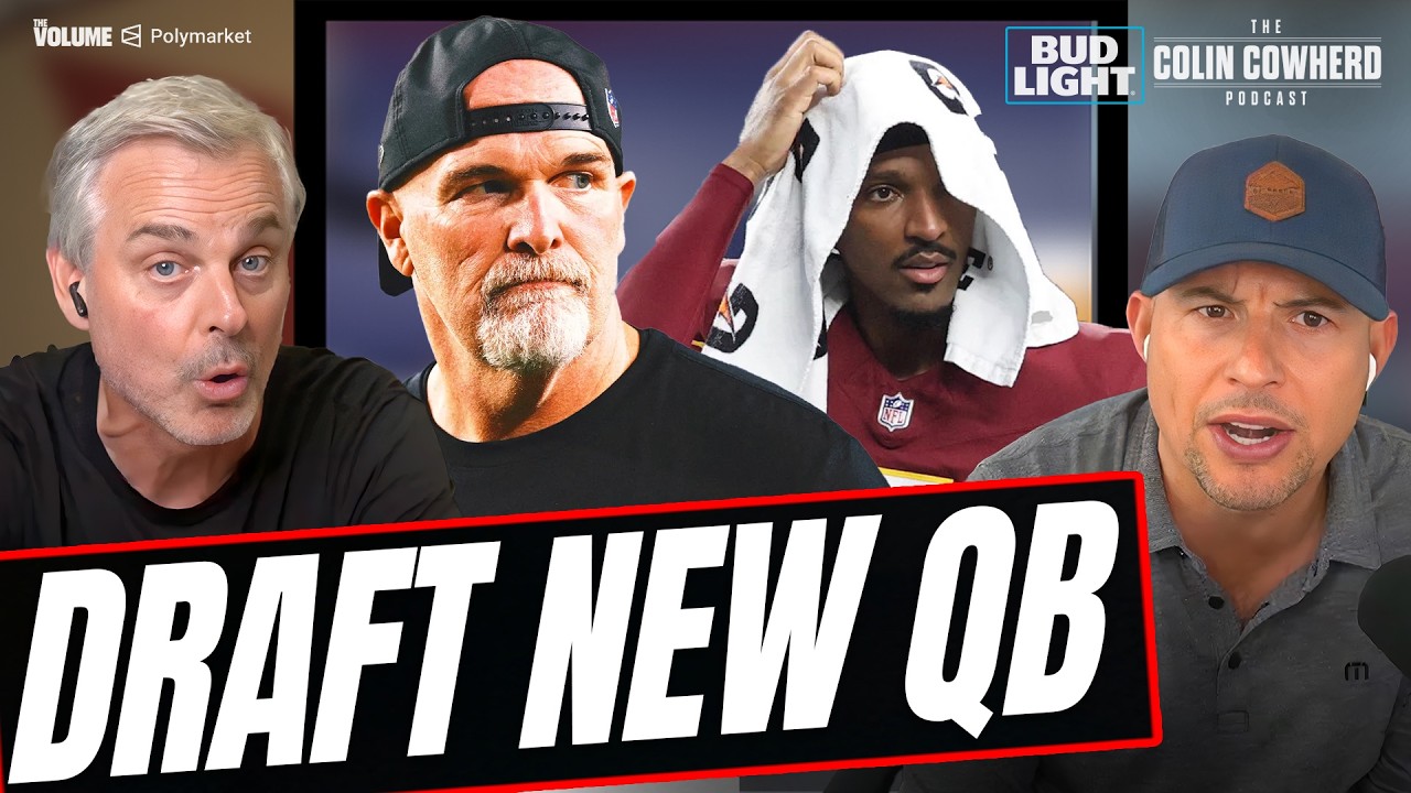 Why Commanders NEED TO draft new QB after Jayden Daniels injury vs. Cowboys | Colin Cowherd NFL