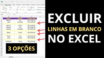 Como Excluir Linhas em Branco no Excel: 3 Métodos Simples
