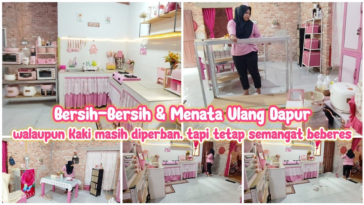 BERSIH-BERSIH MENJELANG RAMADHAN || MENATA ULANG DAPUR BATA || CLEANING MOTIVATION