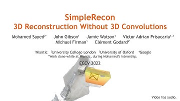 [ECCV 2022] SimpleRecon: 3D Reconstruction Without 3D Convolutions