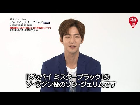 ＜衛星劇場08月＞韓国ドラマ イ・ジヌク×ムン・チェウォン主演の『グッバイ ミスターブラック』  ソン・ジェリム コメント ＋予告 ＋解説