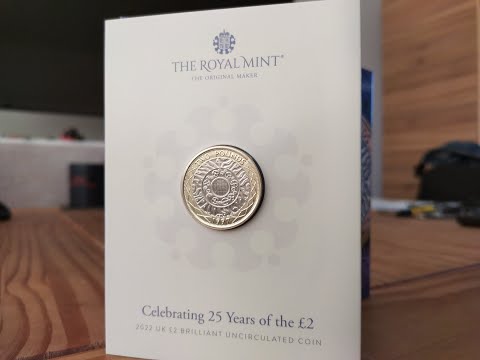 Celebrating 25 Years of the £2 2022 UK £2 Brilliant Uncirculated Coin