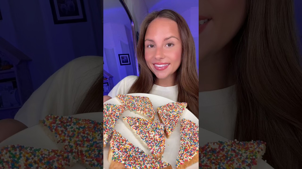 Fairy bread mukbang🧚‍♀️🧚‍♀️🍞🧁