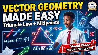 Mastering Vectors and Matrices: A Visual Guide to Triangle Geometry