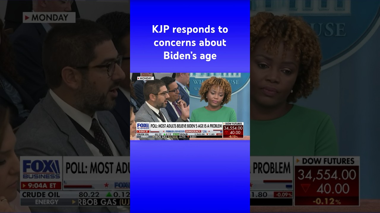 Karine Jean-Pierre touts Biden’s ‘historic’ administration when asked about his age #shorts