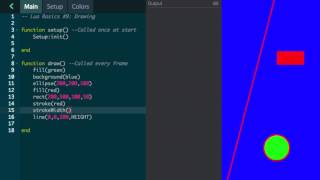 Codea Tutorials #009--Drawing in Lua, iPad Programming
